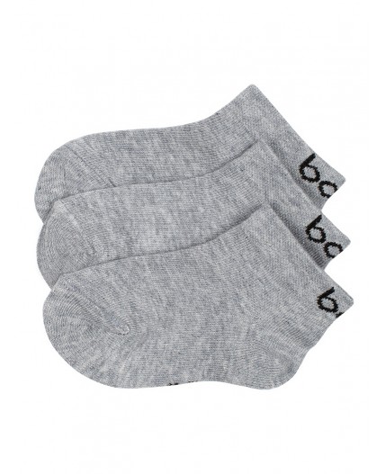 Носки 3 пары 26-2MU; серый меланж