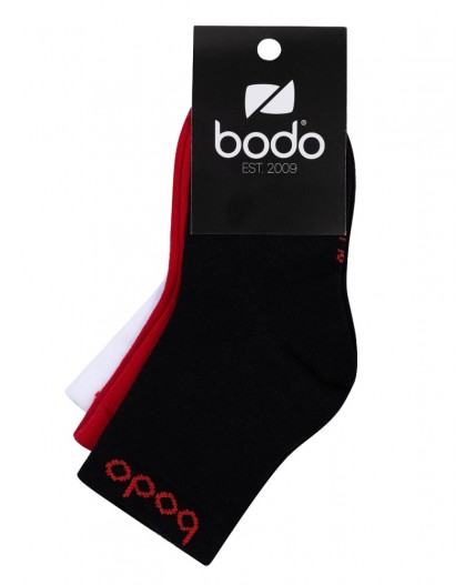 Носки 3 пары 26-10MU; черный/красный/белый