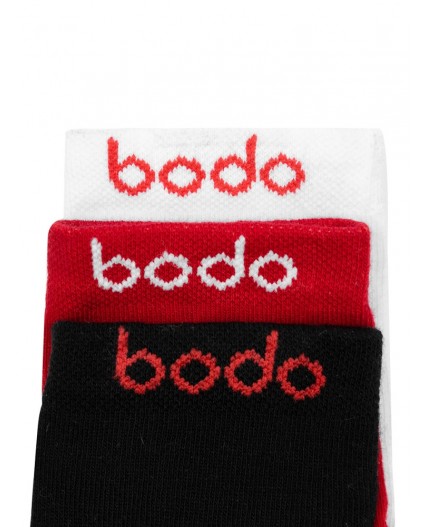 Носки 3 пары 26-10MU; черный/красный/белый