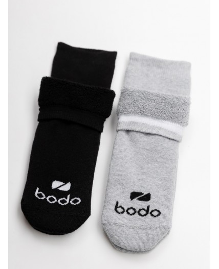 Носки 2 пары 26-12MU; черный/серый