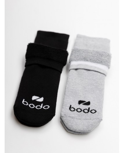 Носки 2 пары 26-12MU; черный/серый