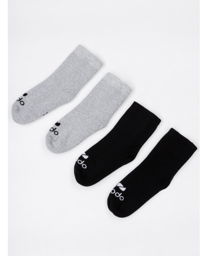 Носки 2 пары 26-12MU; черный/серый