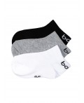 Носки 3 пары 26-1MU; черный/серый меланж/белый