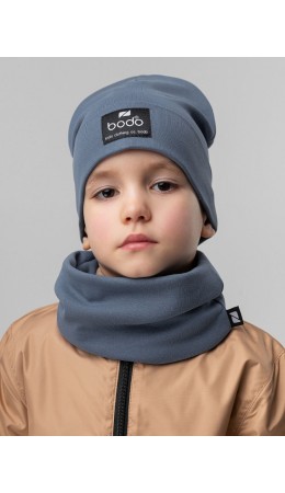 Комплект (шапка, снуд) 13-161MU; индиго