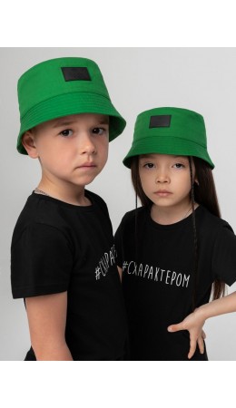 Панама из твила 10-394MU; зеленый (черный)