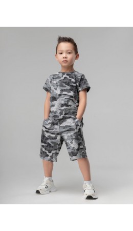 Шорты 8-92МU; серый камуфляж