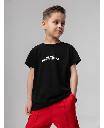 Футболка 4-220MU; черный