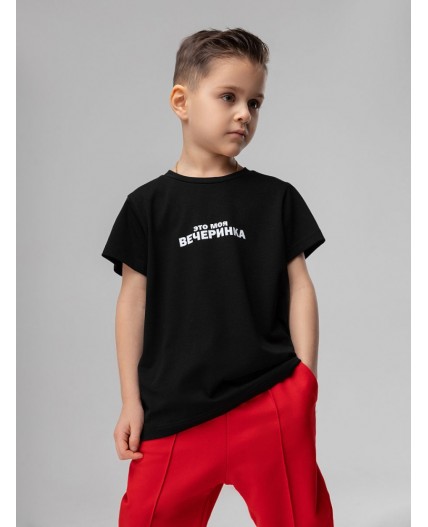 Футболка 4-220MU; черный