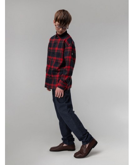 Брюки 37-74MU; синий джинсовый