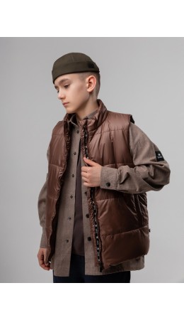 Жилет 41-10МU; коричневый