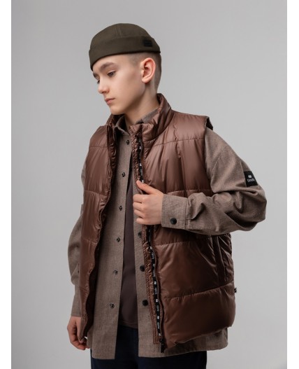 Жилет 41-10МU; коричневый