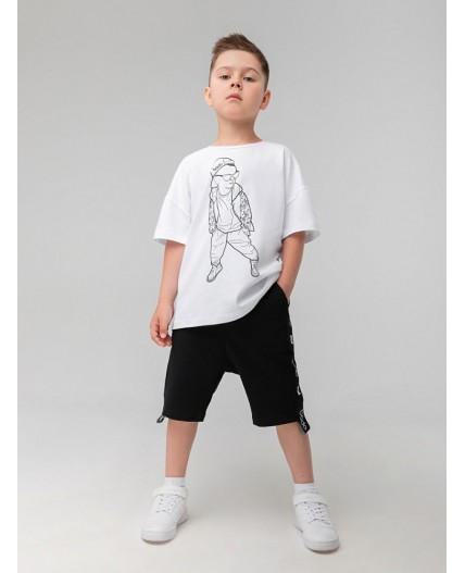 Шорты 8-64МU; черный (белый)