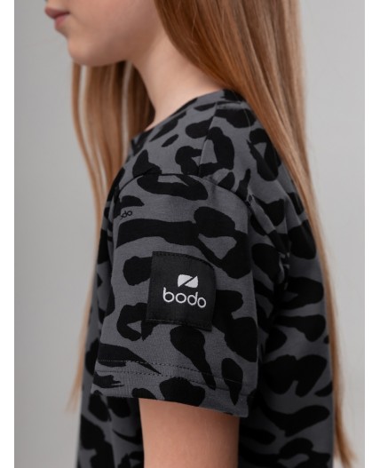 Футболка 4-316MU; серый (черный)