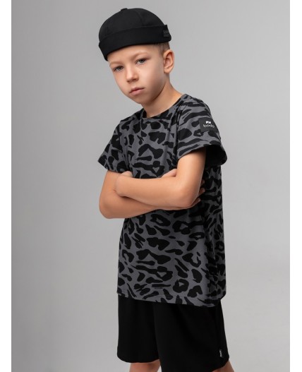 Футболка 4-316MU; серый (черный)