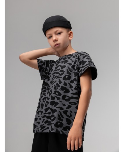 Футболка 4-316MU; серый (черный)