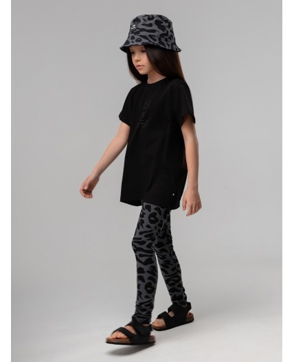 Леггинсы 15-158MU; серый (черный)