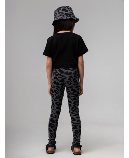 Леггинсы 15-158MU; серый (черный)