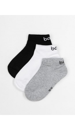 Носки 3 пары 26-6MUM ; черный/белый/серый