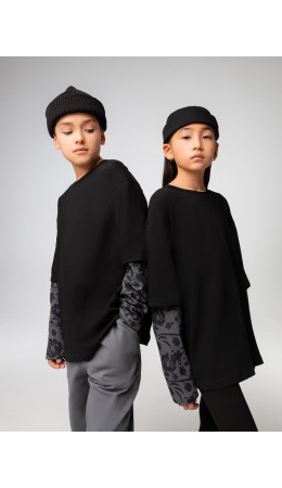 Лонгслив 42-54MU; черный