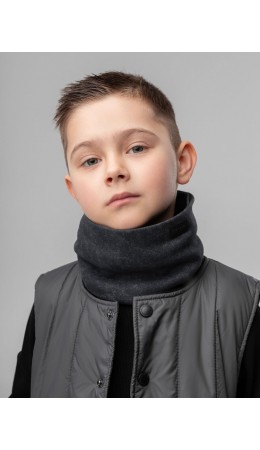 Шарф (Снуд) 12-121M; графит (черный)