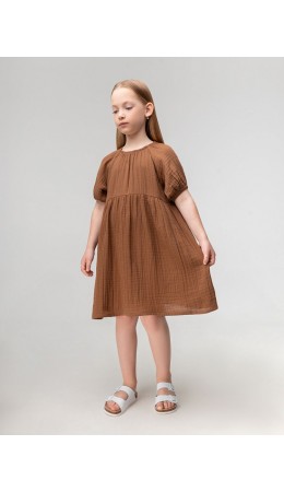 Платье 18-187MD; коричневый