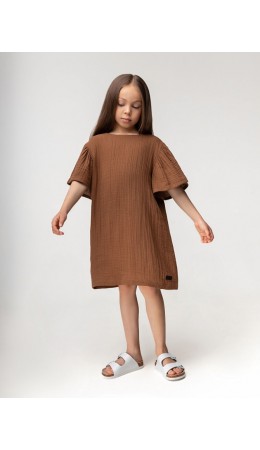 Платье 18-186MD; коричневый