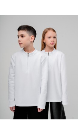 Лонгслив пике 42-47MU; белый