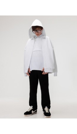 Толстовка с капюшоном 38-72MU; белый