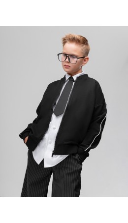 Толстовка пике 38-66MU; черный