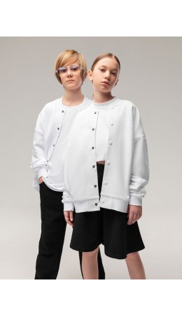 Толстовка ПИКЕ с гербом 38-64MU; белый