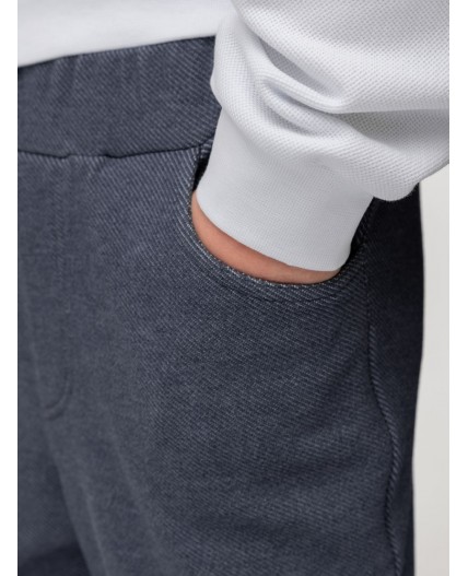 Брюки 37-66МU; синий меланж