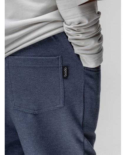 Брюки 37-66МU; синий меланж