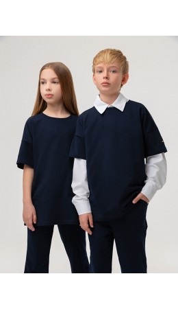 Футболка 36-134MU; темно-синий