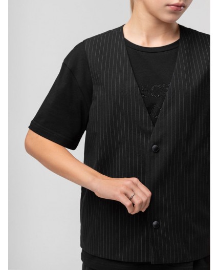 Жилет 41-21MU; черный