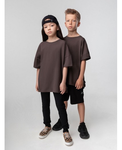 Футболка 4-340MU; коричневый