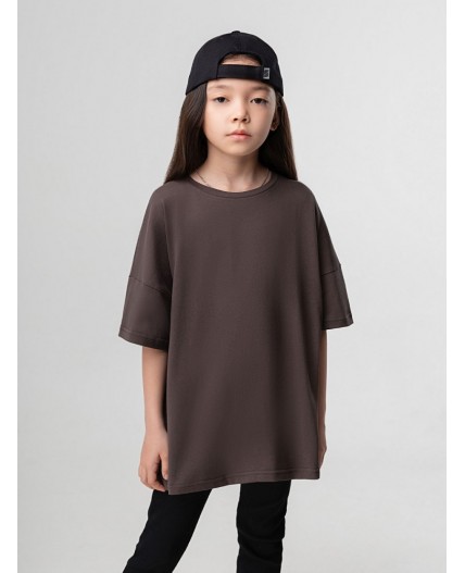 Футболка 4-340MU; коричневый