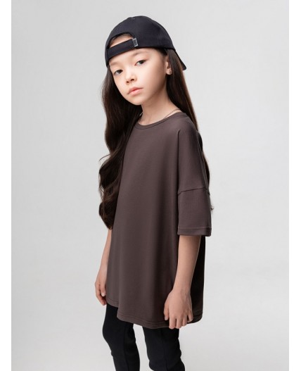 Футболка 4-340MU; коричневый