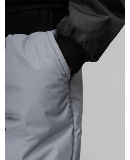 Брюки утепленные 33-49МU; серый