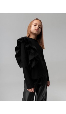 Лонгслив 7-296MU; черный