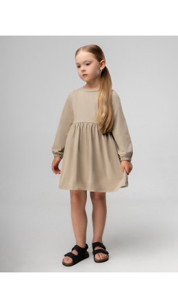 Платье 18-189MD; бежевый