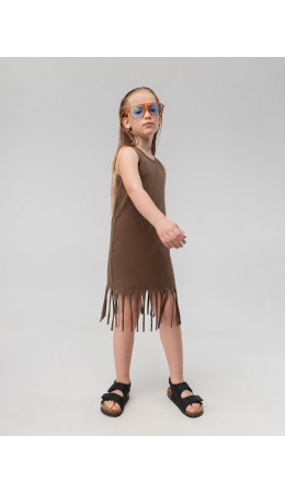 Платье 18-184MD; коричневый