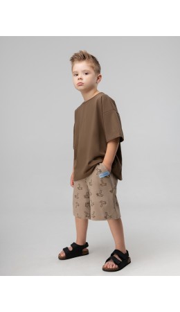 Шорты 8-115MU; бежевый