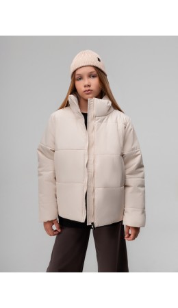 Куртка с воротником стойкой 49-16MU; светло-бежевый