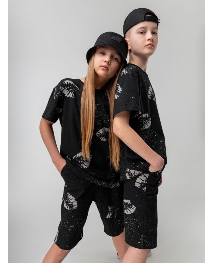 Костюм 46-130МU; черный (серый)