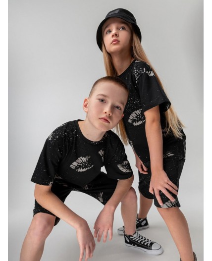 Костюм 46-130МU; черный (серый)