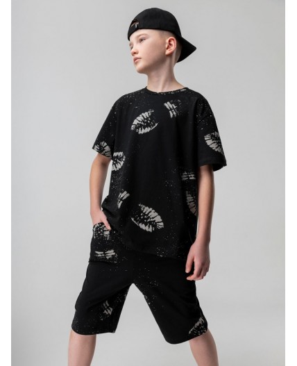 Костюм 46-130МU; черный (серый)