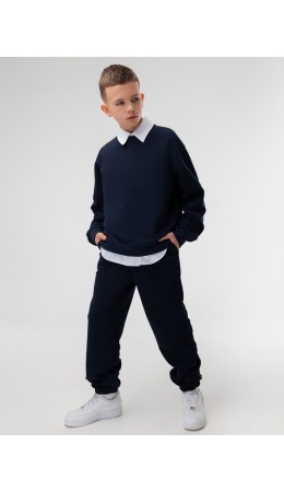 Брюки пике 37-77MU; темно-синий