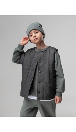 Жилет 14-83MU; темно-серый