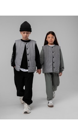 Жилет 14-83MU; серый