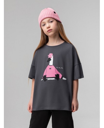 Футболка 4-435MU; темно-серый